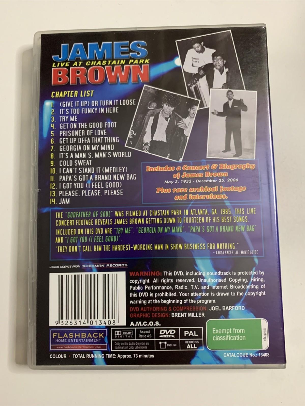 James Brown: Live At Chastain Park (DVD, 2004) All Regions NEW