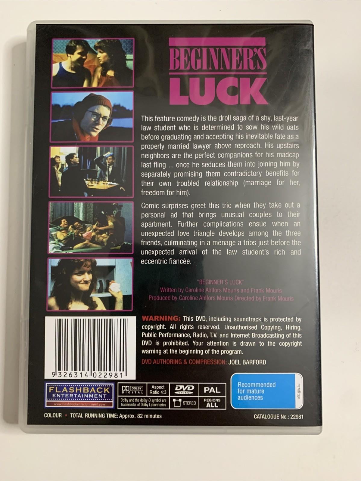 Beginner's Luck (DVD, 1985) Sam Rush, Riley Steiner, Charles Homet  All Regions