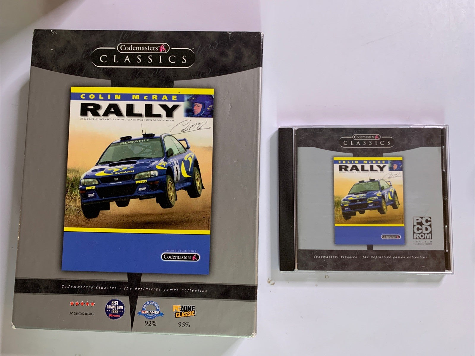 Colin McRae Rally PC-CD-ROM WIN 95-98 Windows With Big Box Game