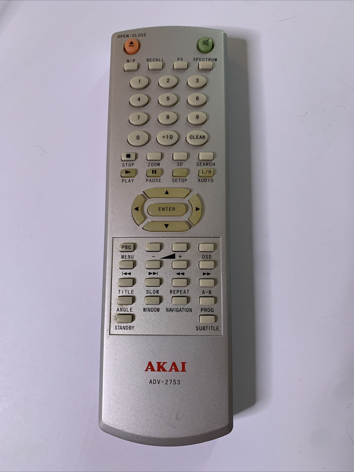 Genuine Akai ADV-2753 Remote Control For DVD Player – Retro Unit