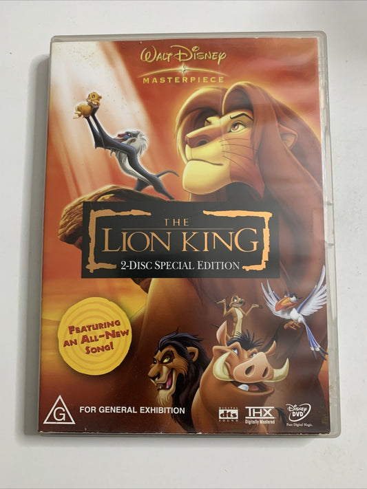 The Lion King (Special Edition, DVD, 1994) 2-Disc Disney Animation Region 4