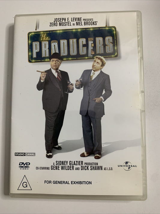 The Producers (DVD, 1968) Mel Brooks Comedy, Zero Mostel, Gene Wilder Region 4