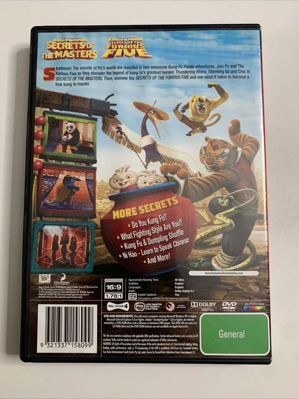 Kung Fu Panda: Secrets of the Masters / Secrets of the Furious Five (DVD, 2011)