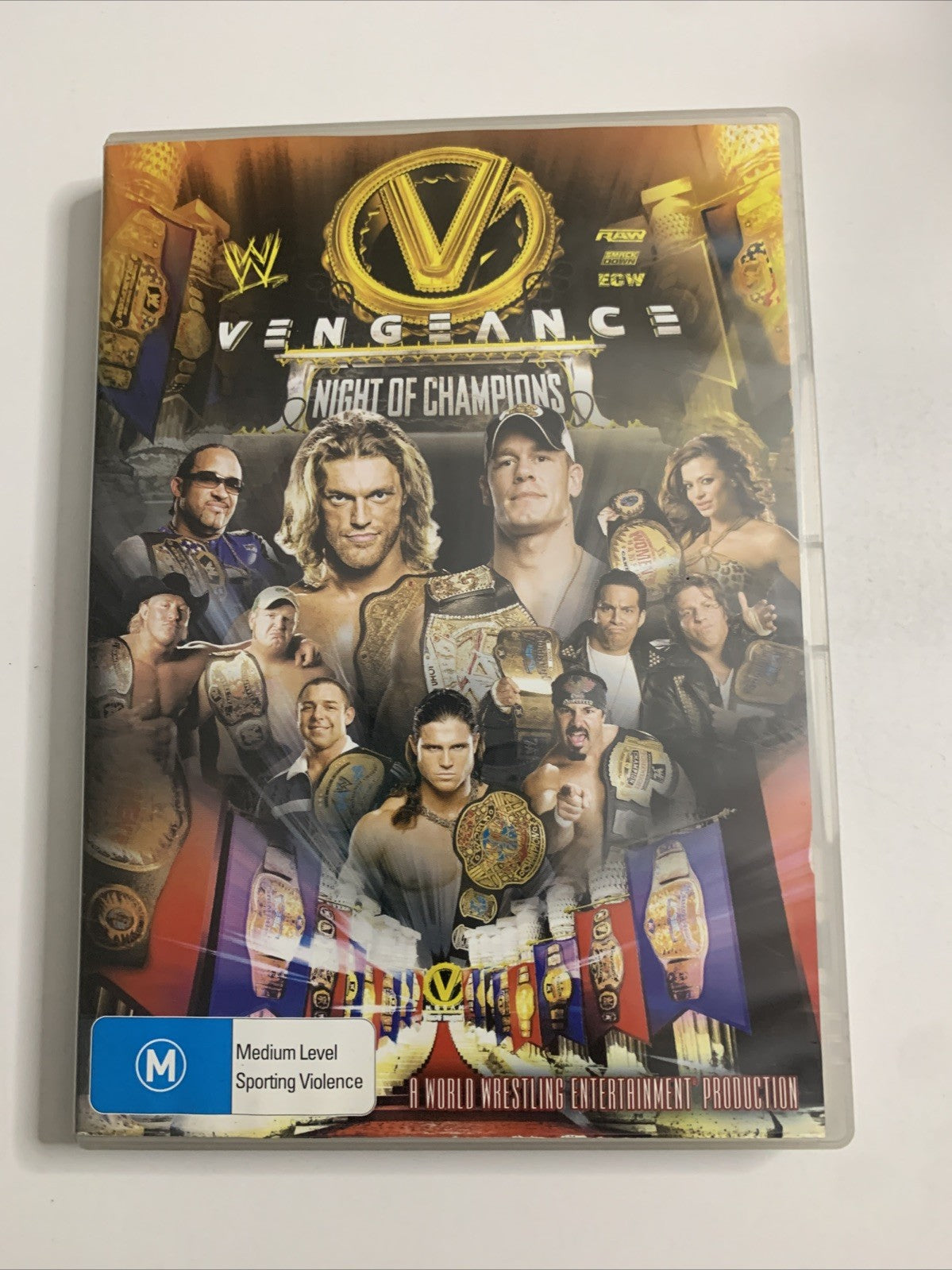 WWE Vengeance: Night Of Champions (DVD, 2007) Pro-Wrestling Region 4