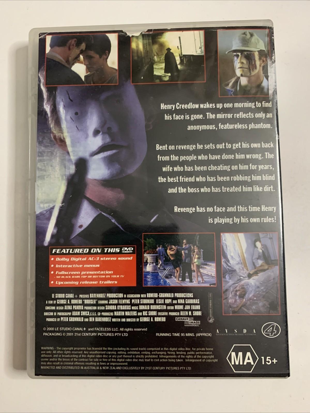 Bruiser (DVD, 2000) Jason Flemying, George A. Romero Horror Film  Region 4