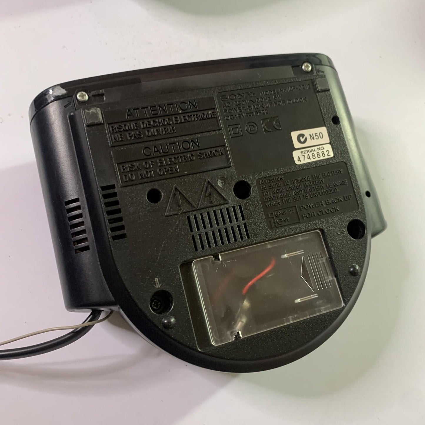 Sony Dream Machine Alarm Clock AM/FM Radio ICF-C212