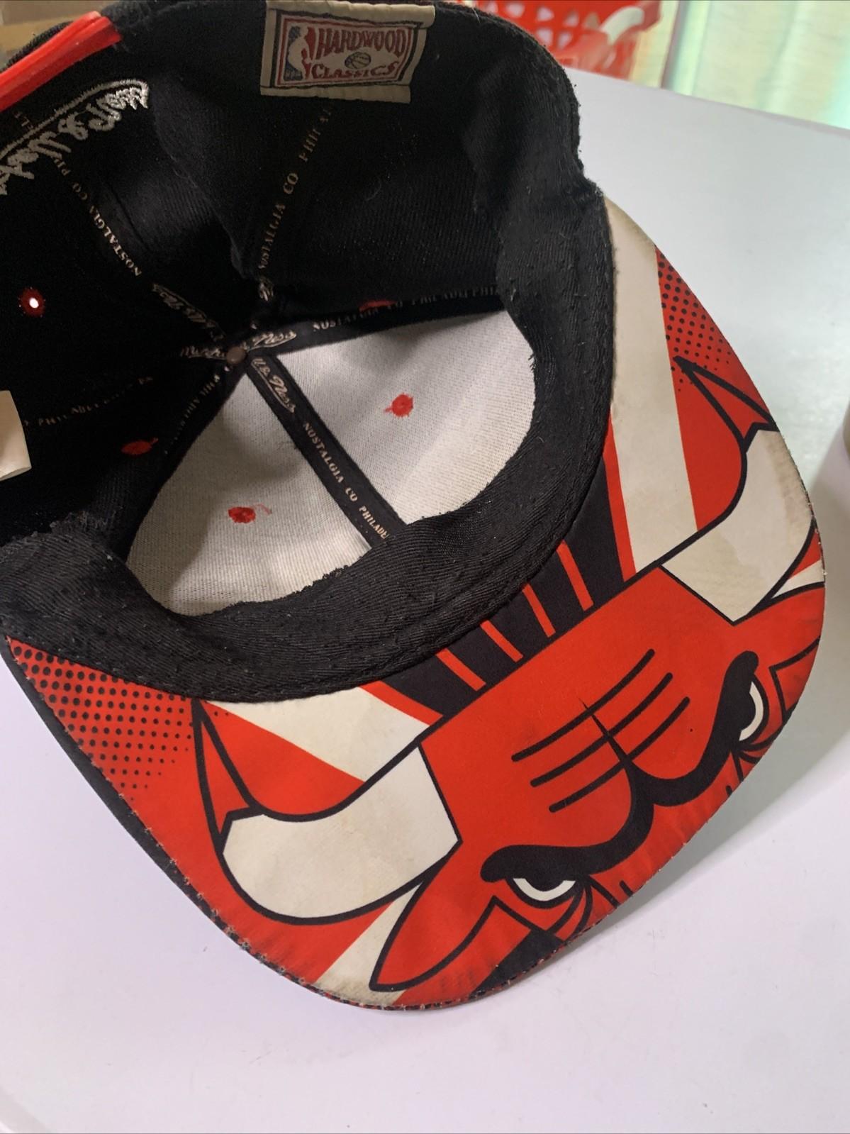 Chicago Bulls Cap Embroidered Snapback Mitchell And Ness
