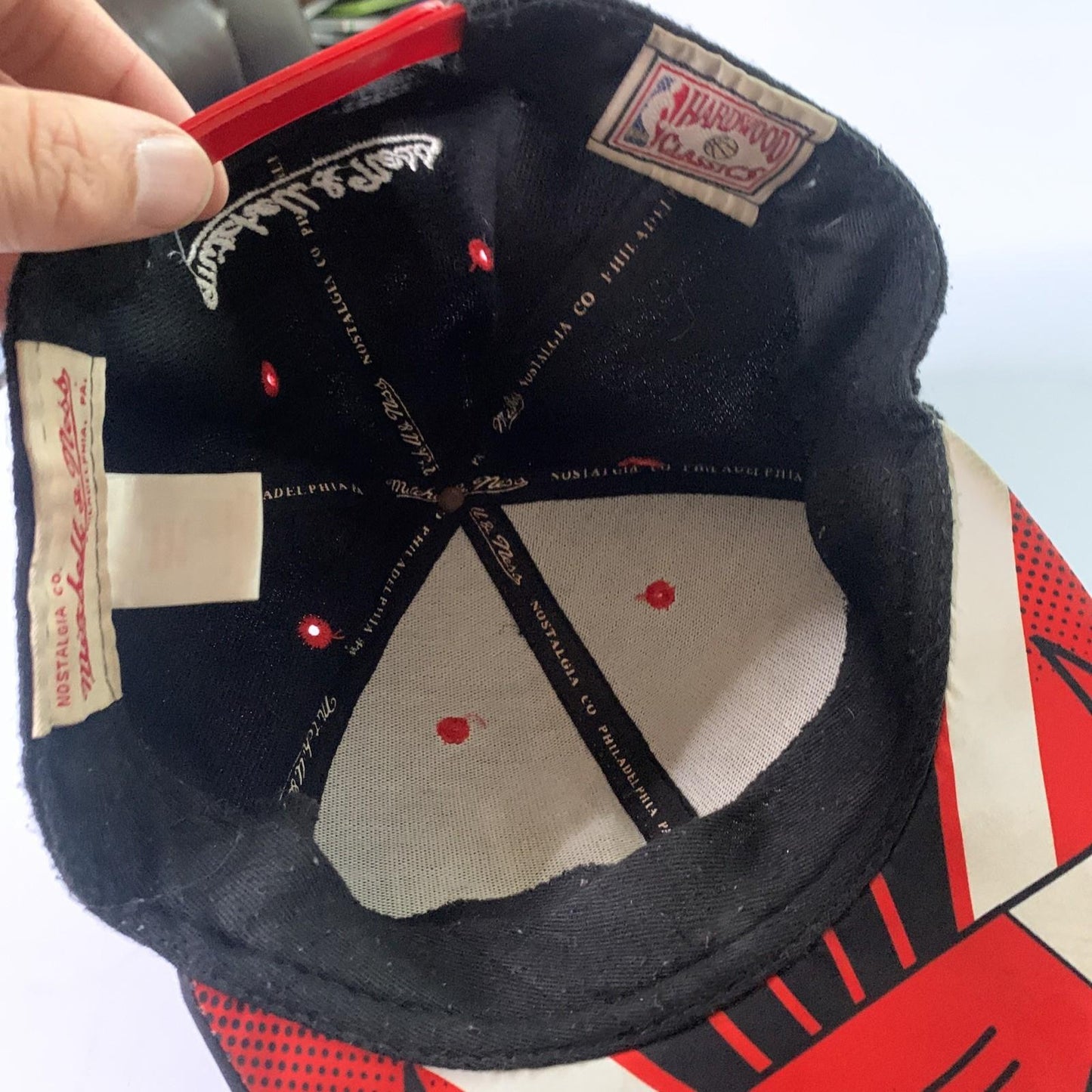 Chicago Bulls Cap Embroidered Snapback Mitchell And Ness
