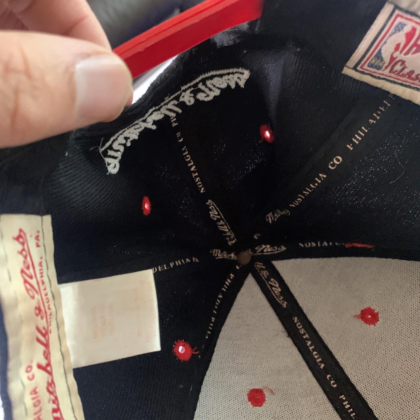 Chicago Bulls Cap Embroidered Snapback Mitchell And Ness