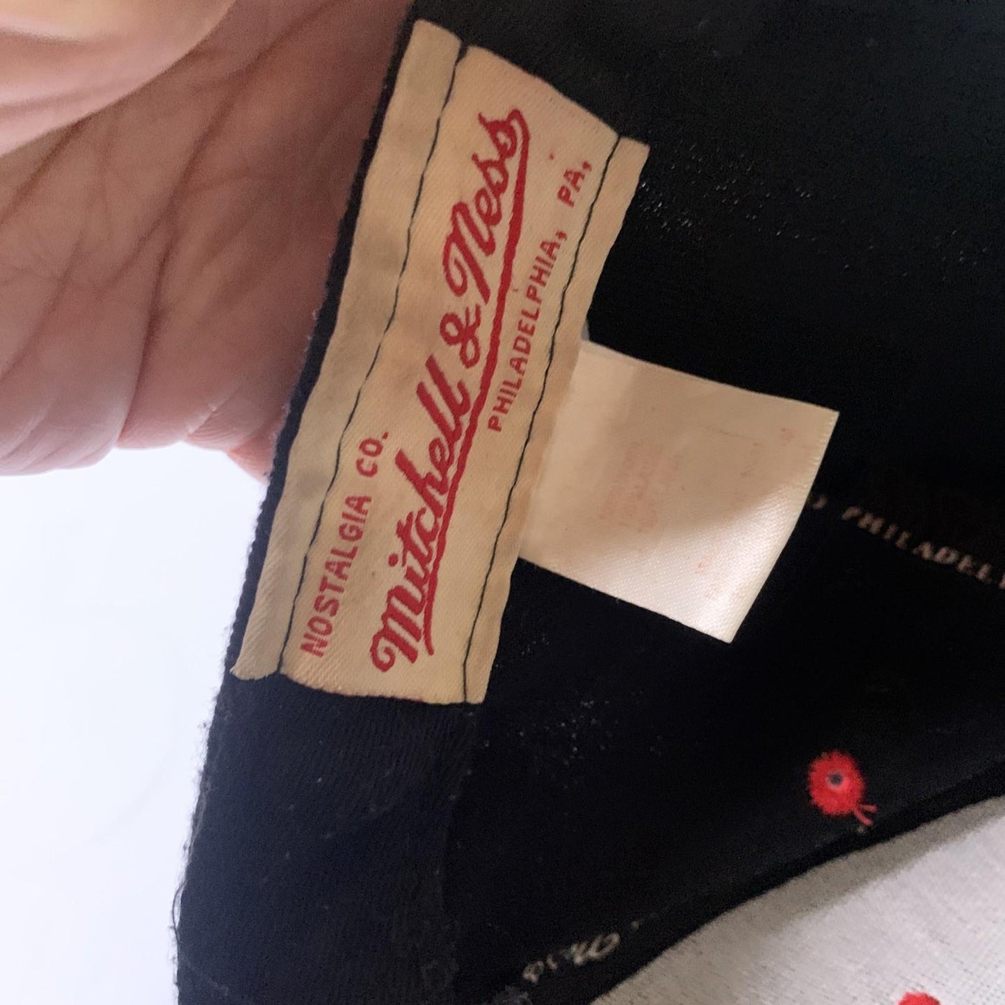 Chicago Bulls Cap Embroidered Snapback Mitchell And Ness