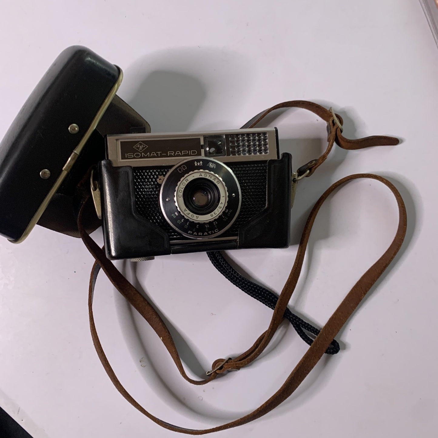 Agfa Isomat-Rapid Film Camera With Case *Untested