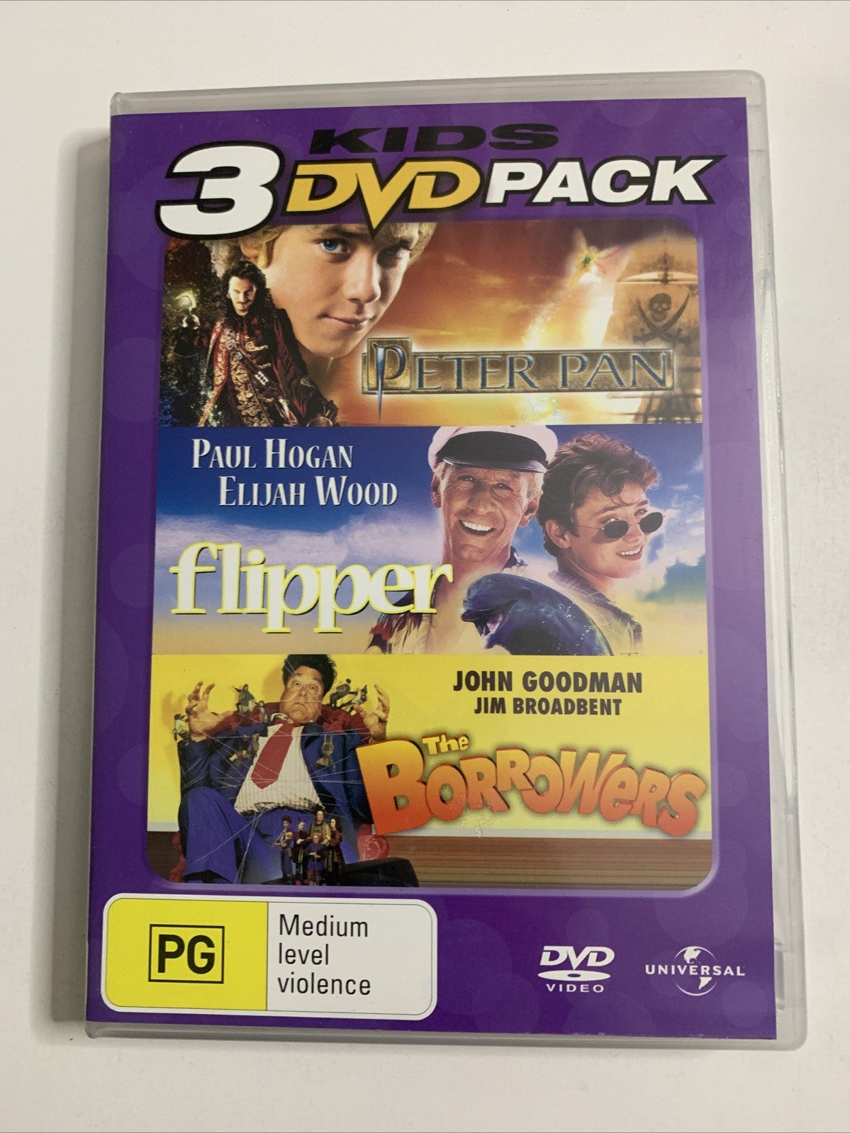 Peter Pan / Flipper / The Borrowers (DVD) Paul Hogan, John Goodman Region 4