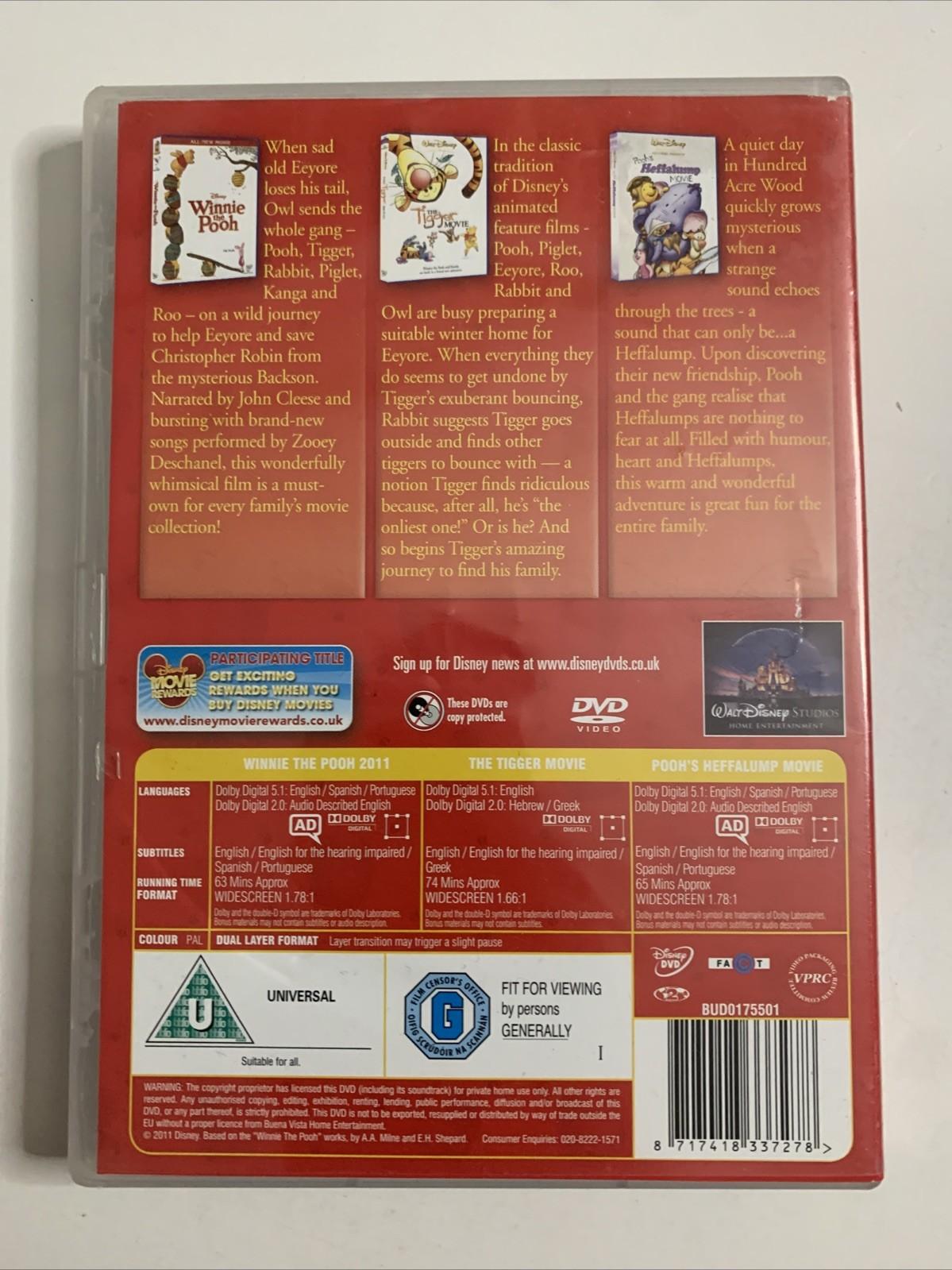 Disney Winnie The Pooh Movie Collection (DVD) 3-Discs Region 4