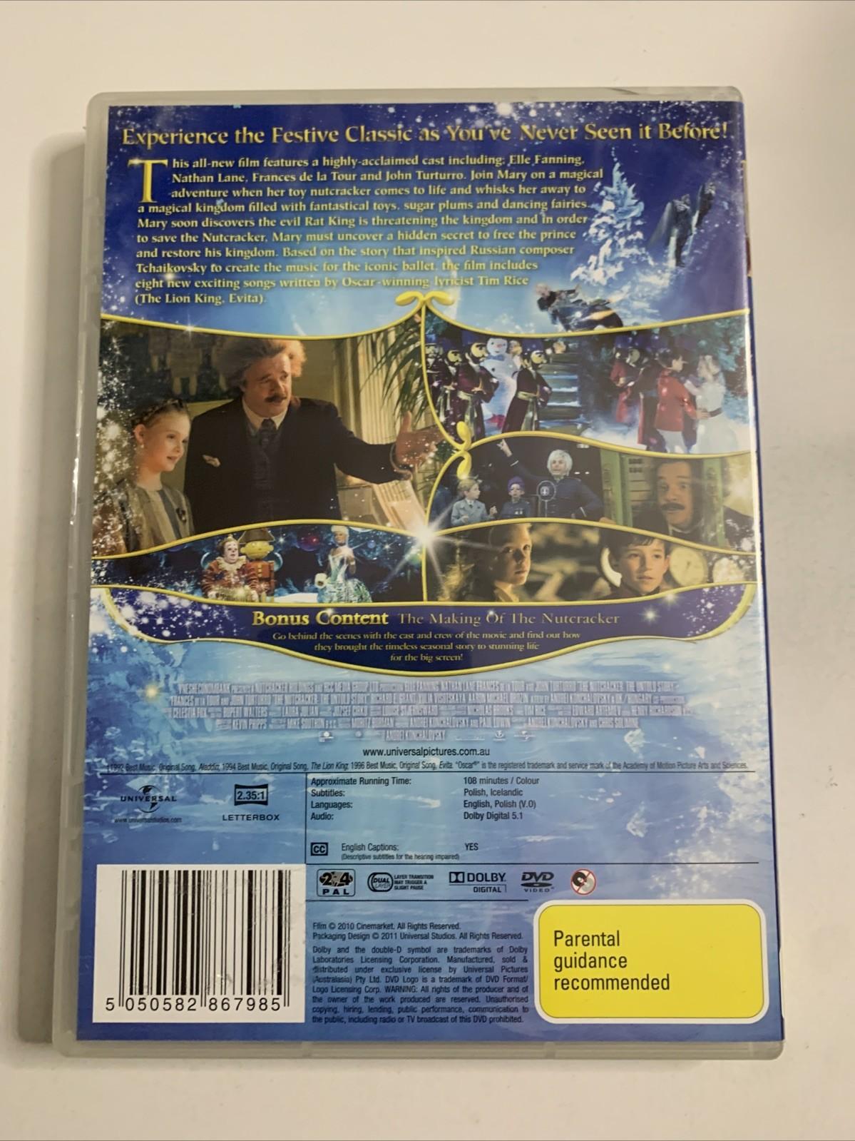 The Nutcracker (DVD, 2010) Elle Fanning, John Turturro, Nathan Lane Region 4 &2