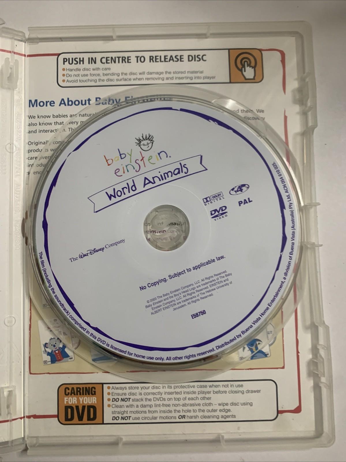 Baby Einstein: World Animals (DVD, 2005) Disney Early Education Region 4