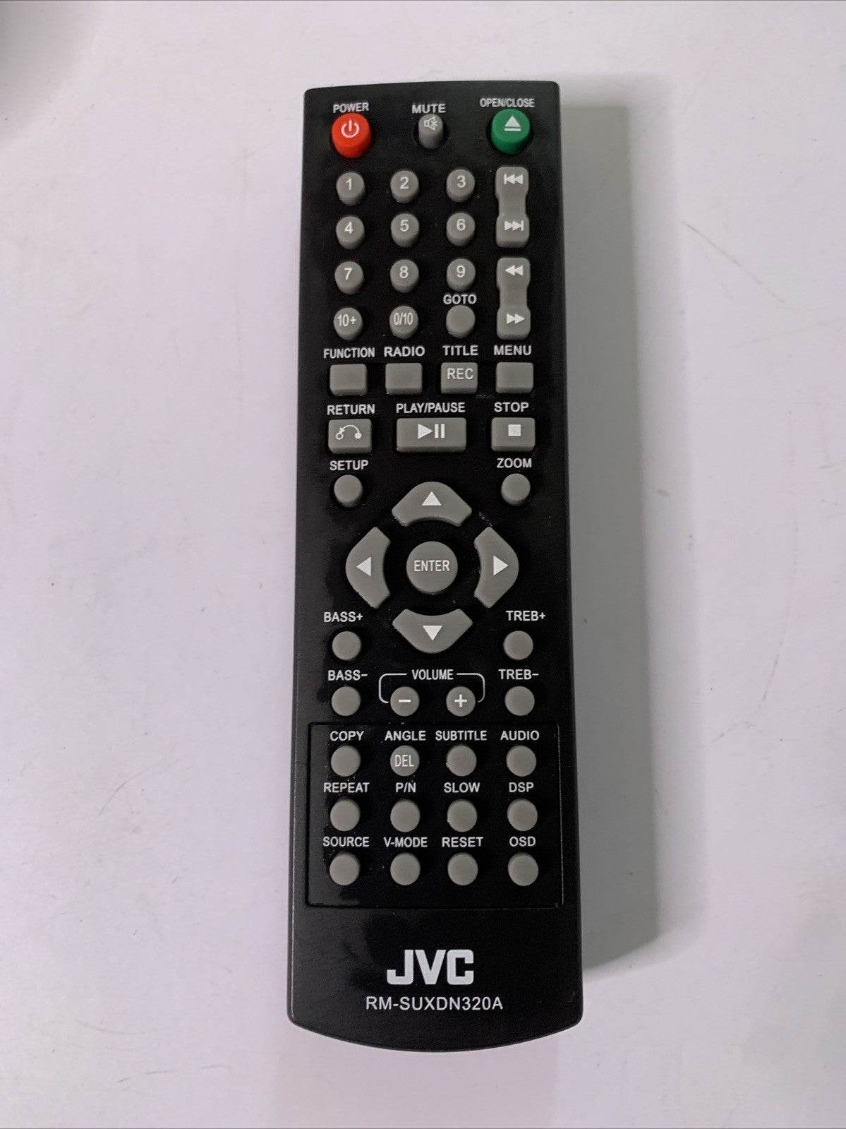 JVC RM-SUXDN320A Remote Control For JVC DVD Micro Hi-Fi  *Missing Battery Lid