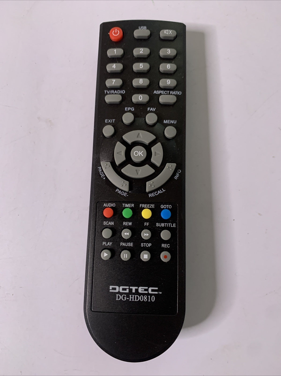 Genuine DGTEC DG-HD0810 Remote Control *No Battery Lid
