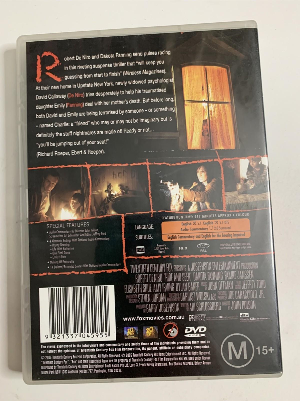 Hide And Seek (DVD, 2004) Robert De Niro, Elisabeth Shue, Dakota Fanning Region4