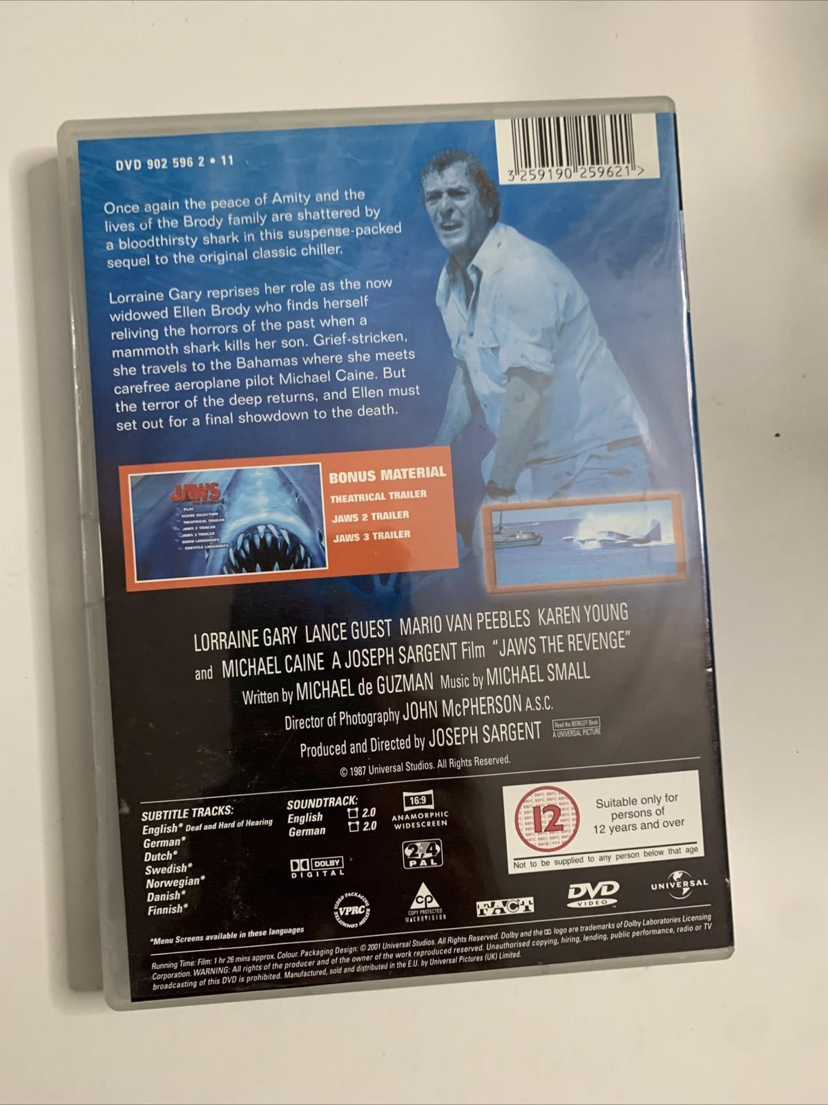 Jaws 2 + Jaws Revenge (DVD, 1978) Region 4