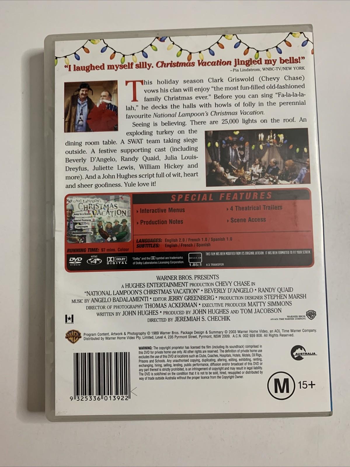 National Lampoon's Christmas Vacation (DVD, 1989) Chevy Chase  Region 4