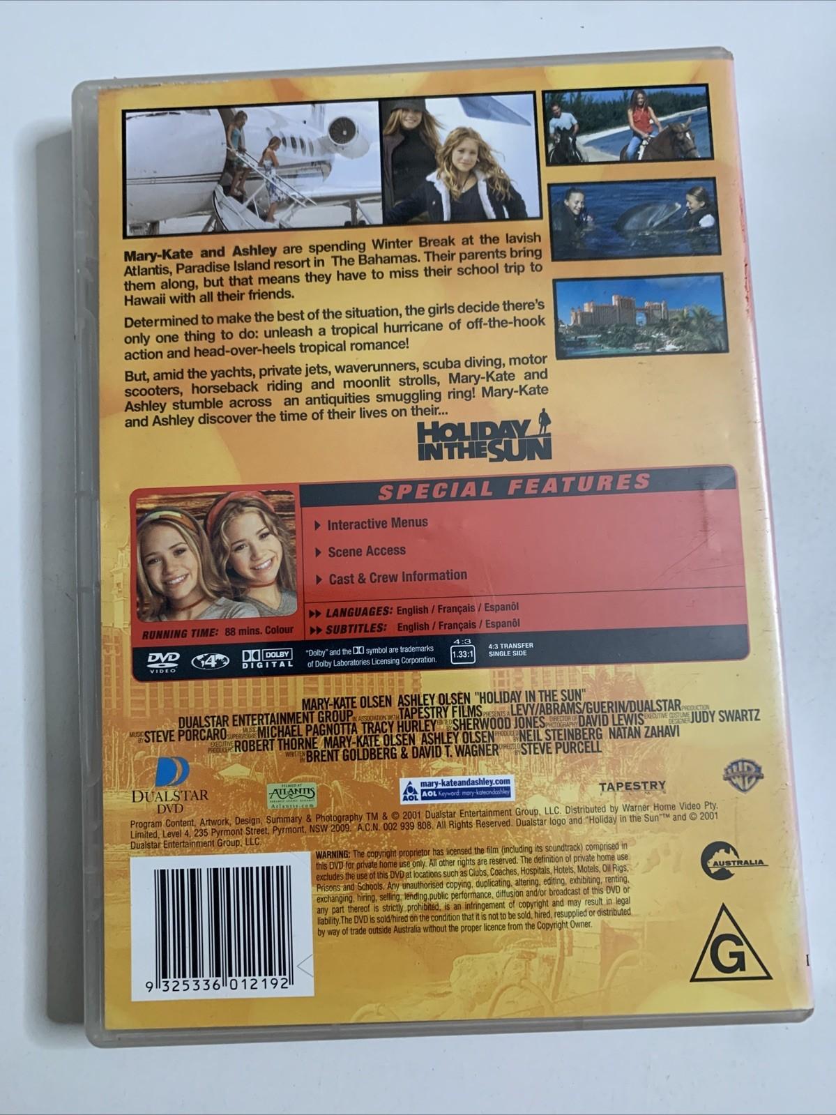 Holiday In The Sun (DVD, 2001) Mary-Kate Olsen, Ashley Olsen  Region 4