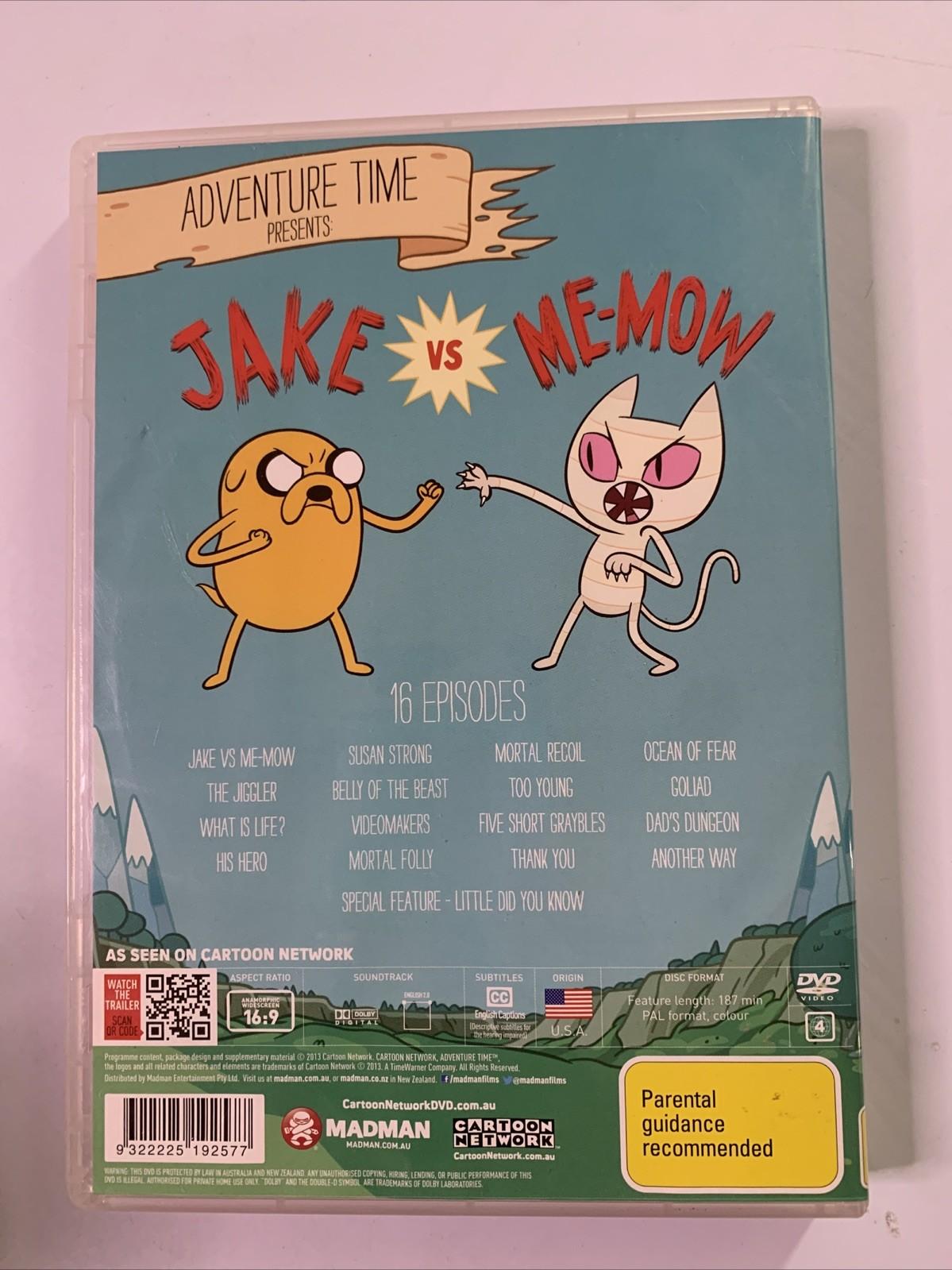 Adventure Time : Jake Vs Me-Mow (DVD, 2010) Animation Region 4