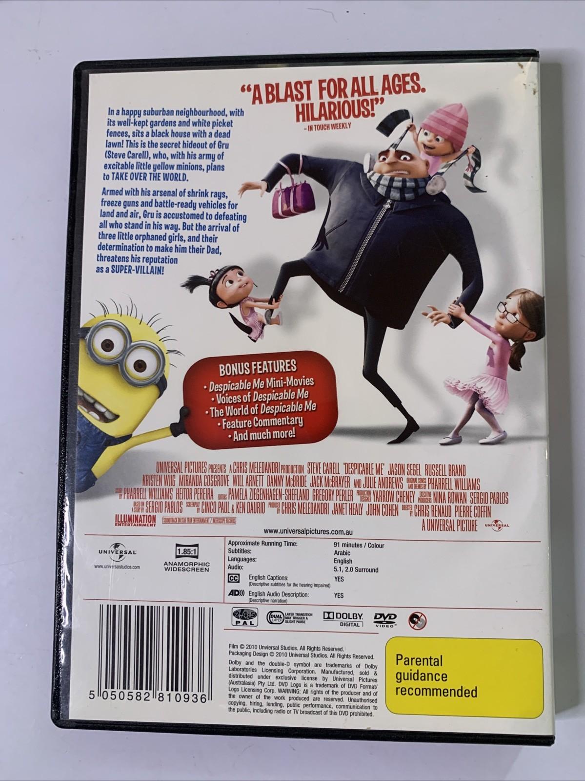 Despicable Me 1 & 2 (DVD, 2010) Animation Region 4