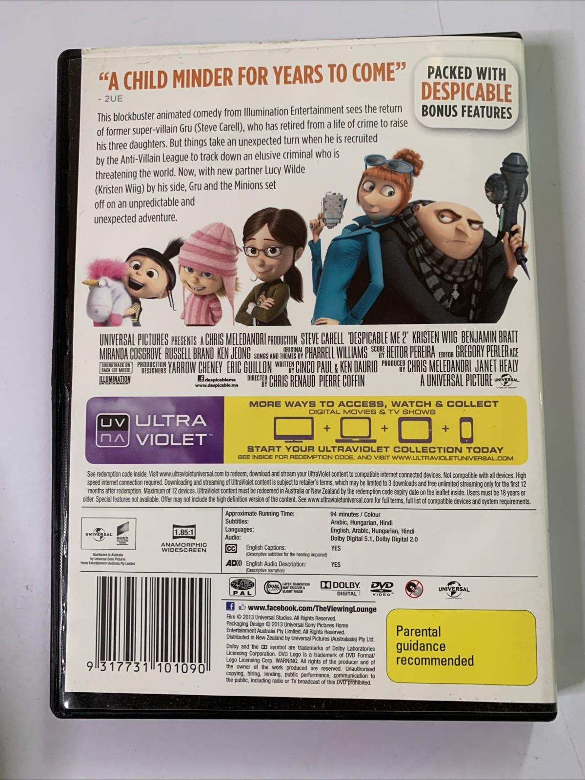 Despicable Me 1 & 2 (DVD, 2010) Animation Region 4