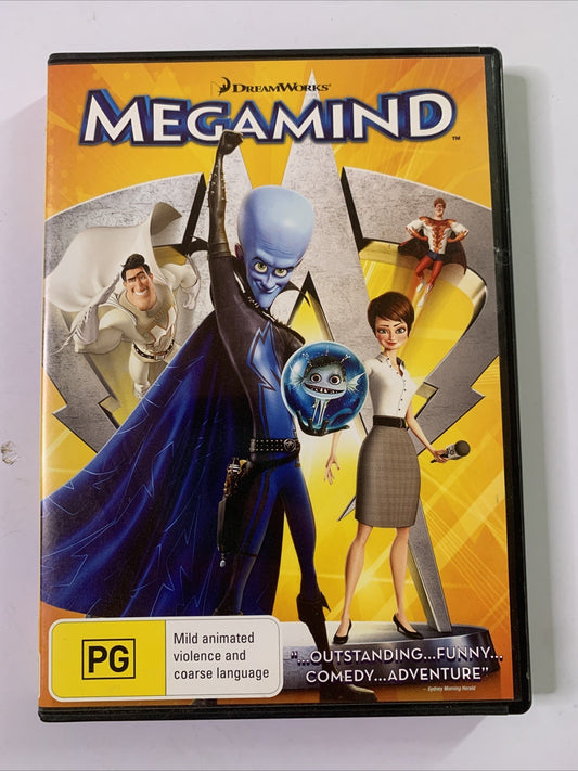Megamind (DVD, 2010) Will Ferrell Dreamworks Animated Film Region 4
