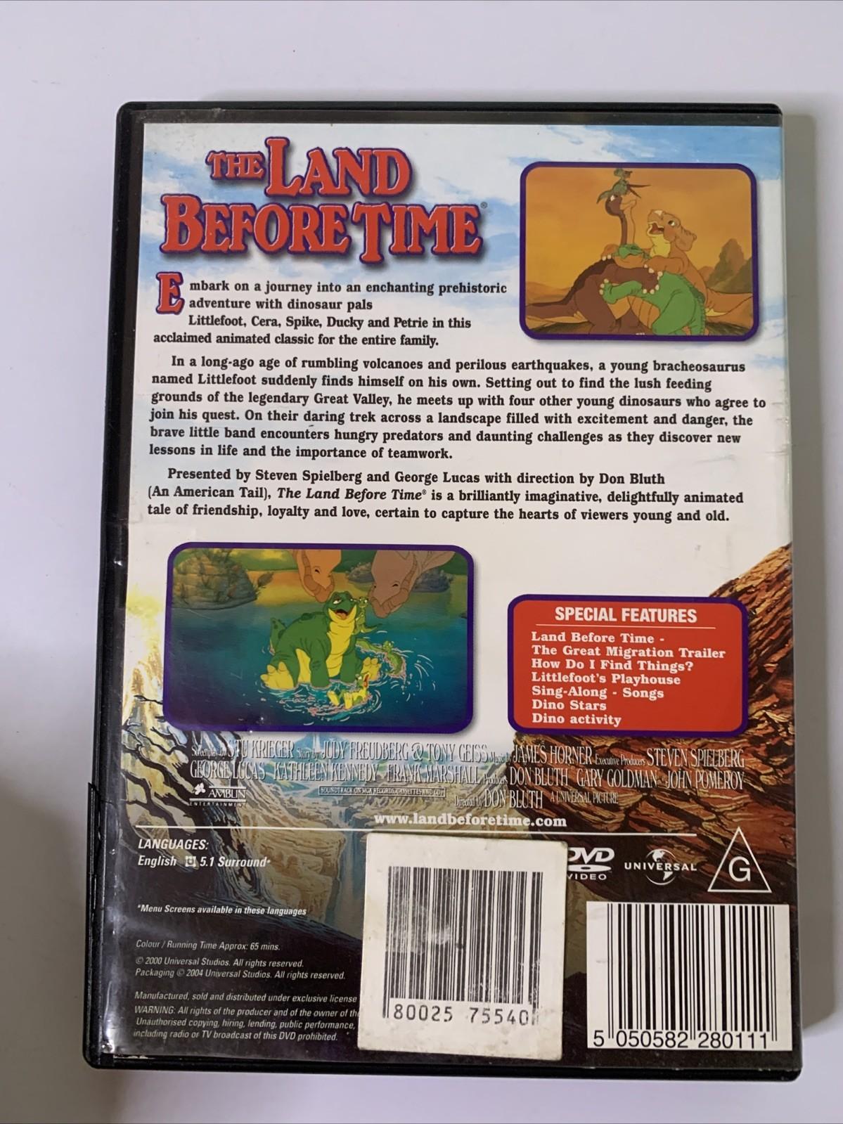 The Land Before Time : The Movie (DVD, 1988) Animation Region 4