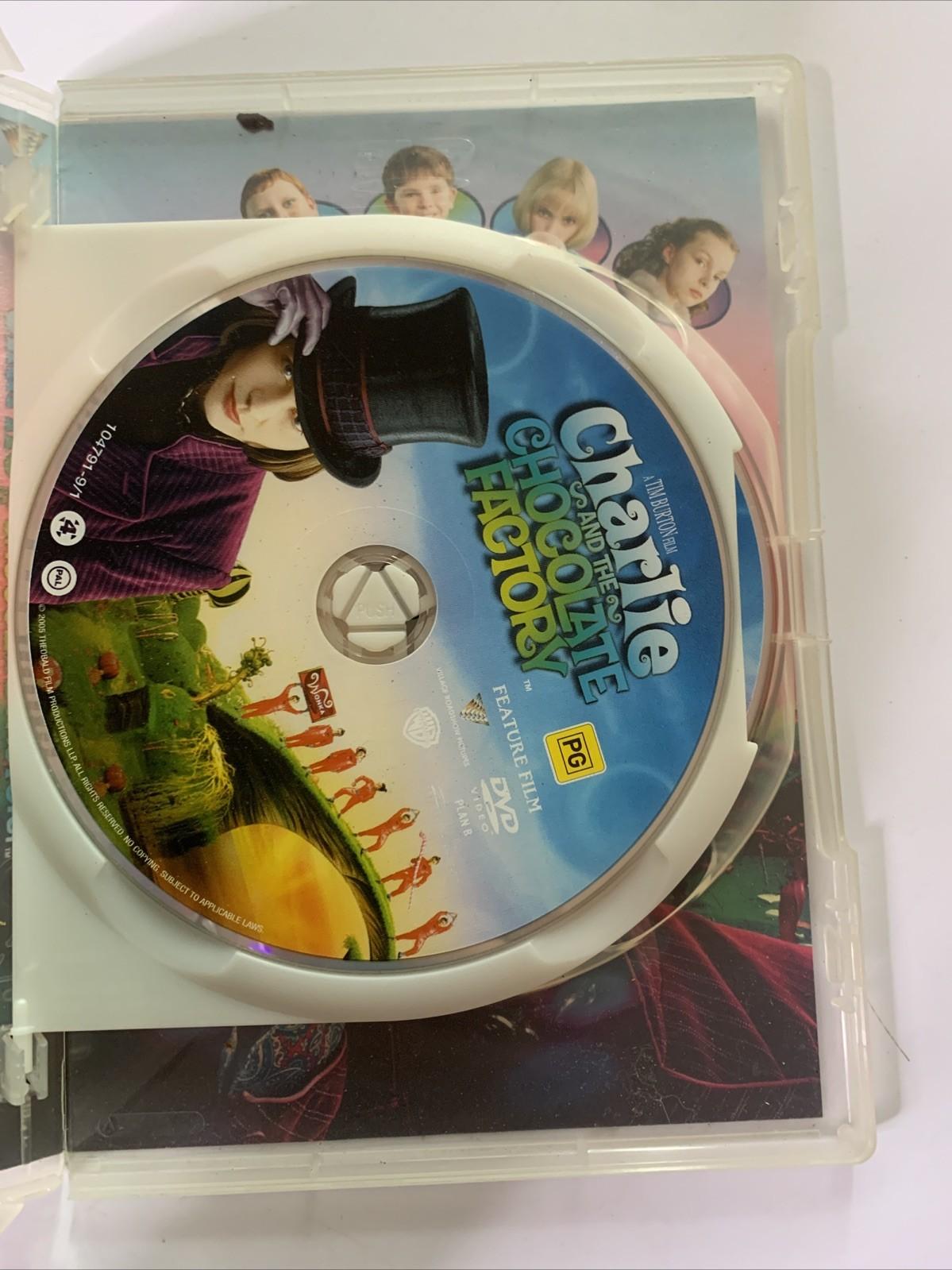 Charlie And The Chocolate Factory (Deluxe Edition,DVD, 2005) Johnny Depp Region4