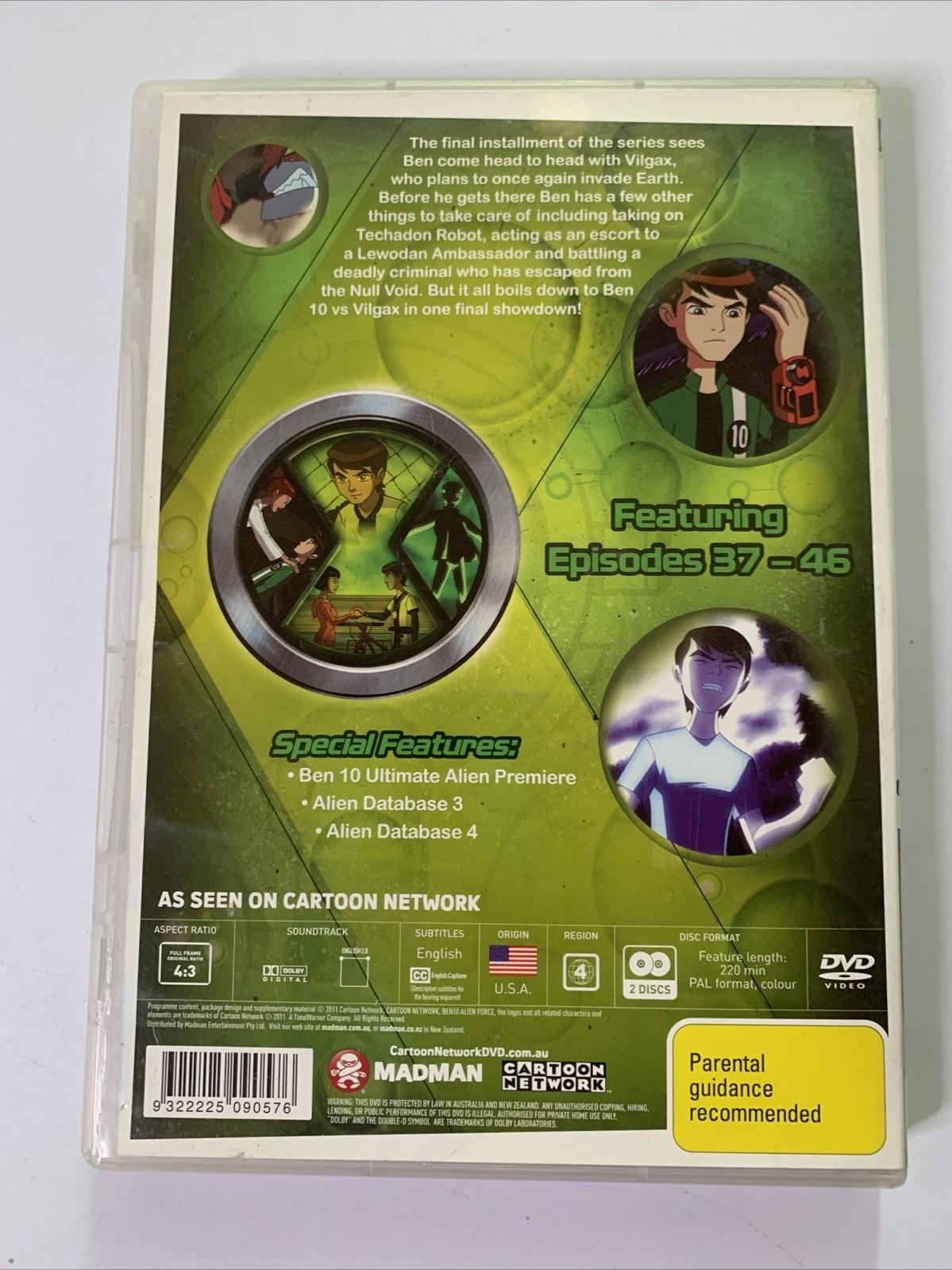 Ben 10 Alien Force : Season 4 (DVD, 2008) Animation Region 4