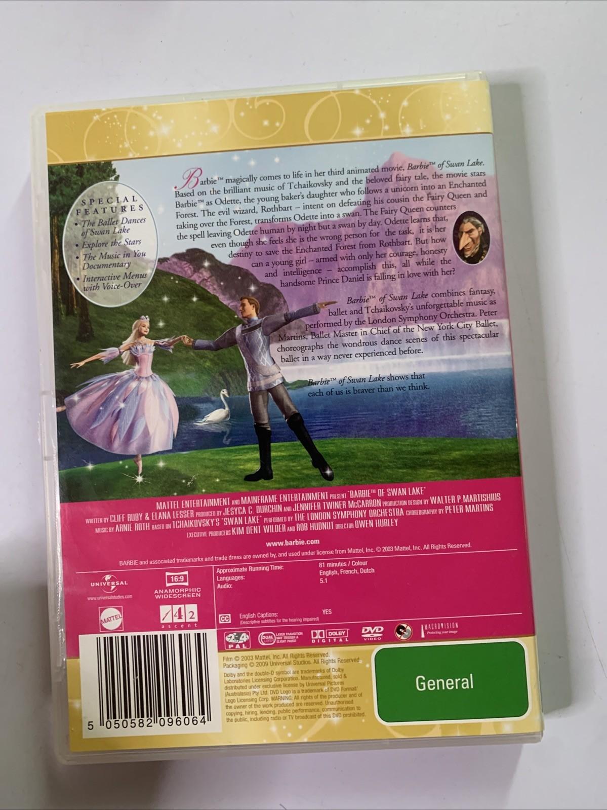 Barbie Of Swan Lake (DVD, 2003) Animation Film Region 4 &2