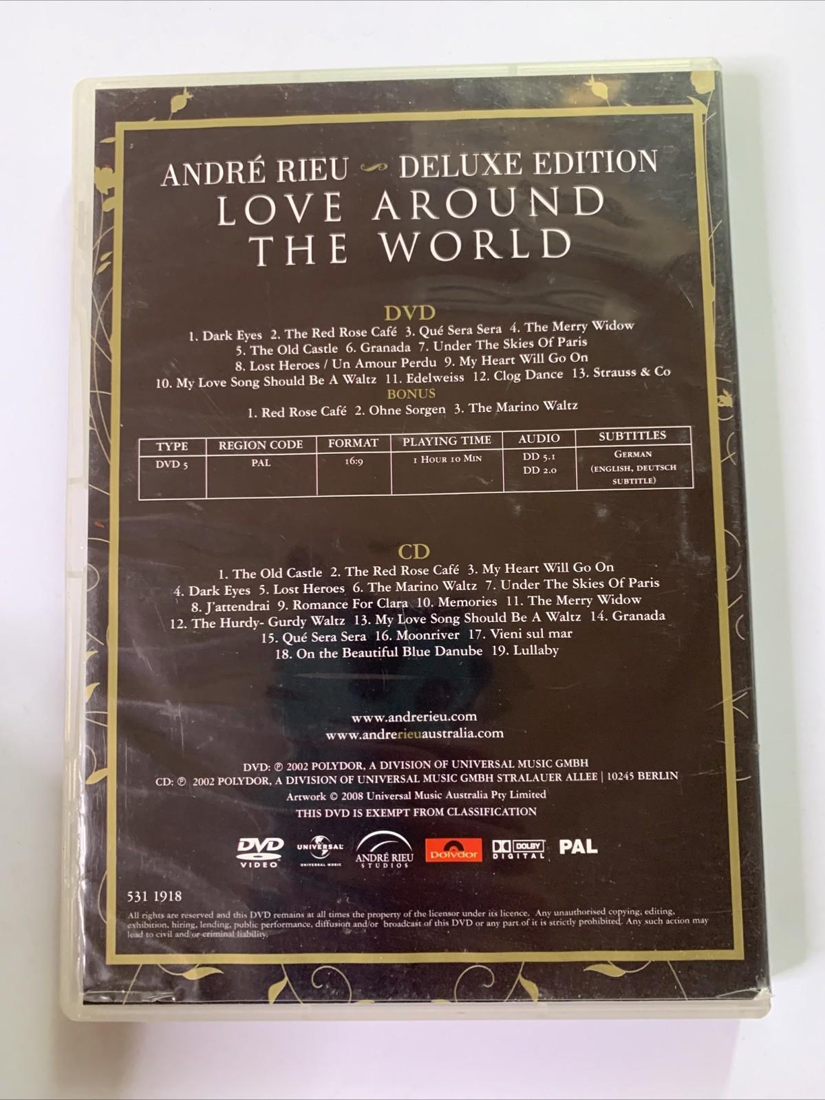 André Rieu – Love Around The World (DVD + CD, 2002) All Regions