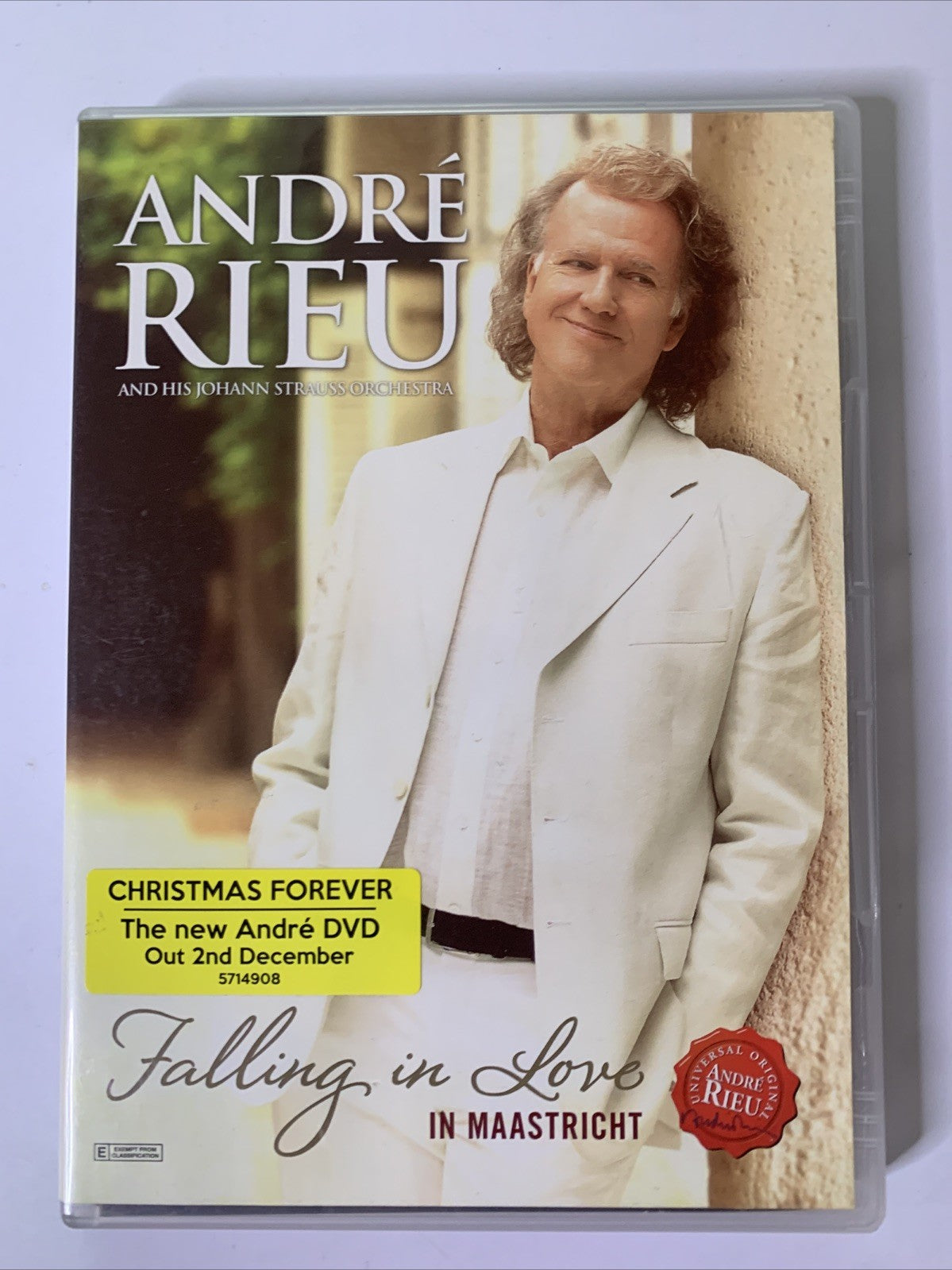 André Rieu – Falling In Love In Maastricht (DVD, 2016) All Regions