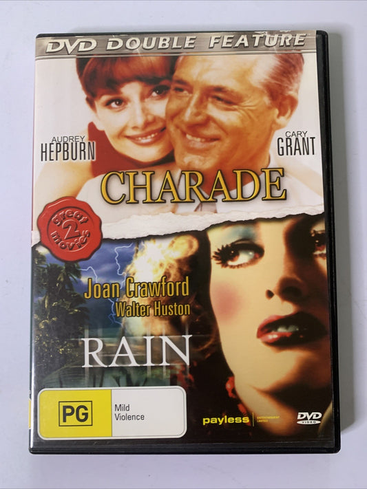 Charade / Rain (DVD) Joan Crawford, Audrey Hepburn, Cary Grant  All Regions