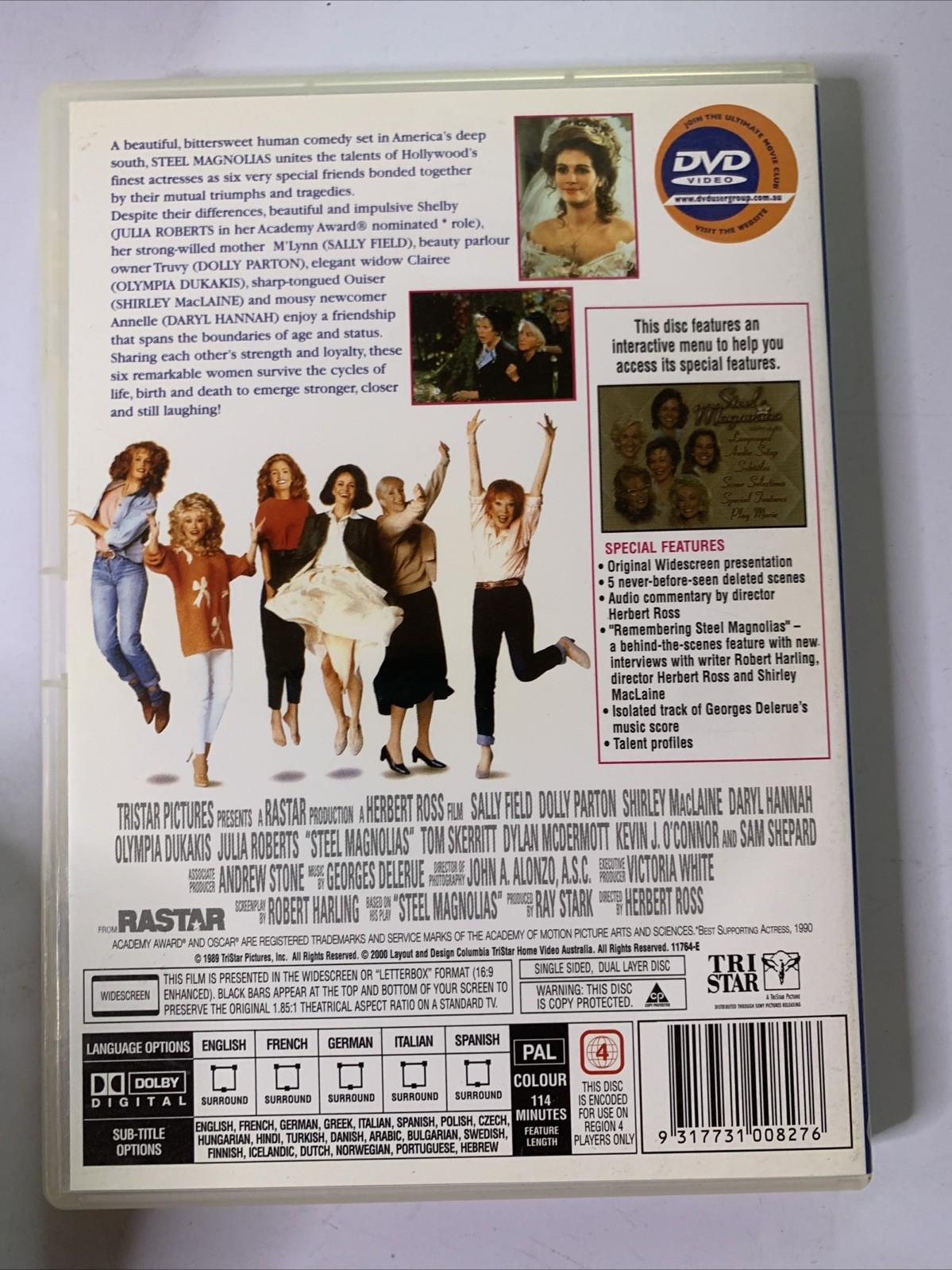 Steel Magnolias  (DVD, 1990) Shirley MacLaine, Sally Field, Julia Roberts