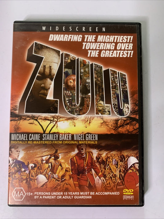 Zulu (DVD, 1964) Michael Caine, Stanley Baker, Richard Burton  Region 4