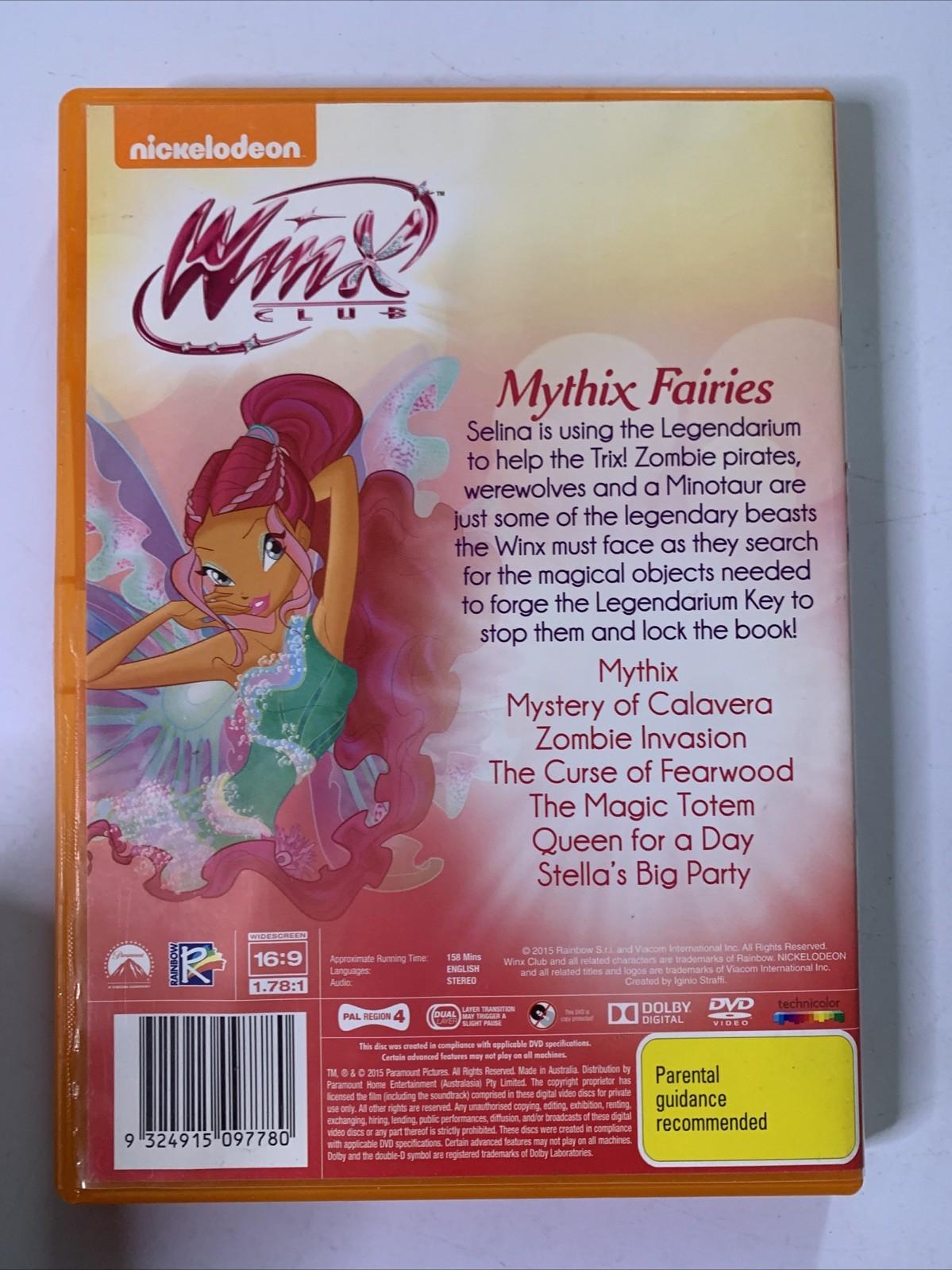 Winx Club : Mythix Fairies (DVD, 2014) Animation Region 4