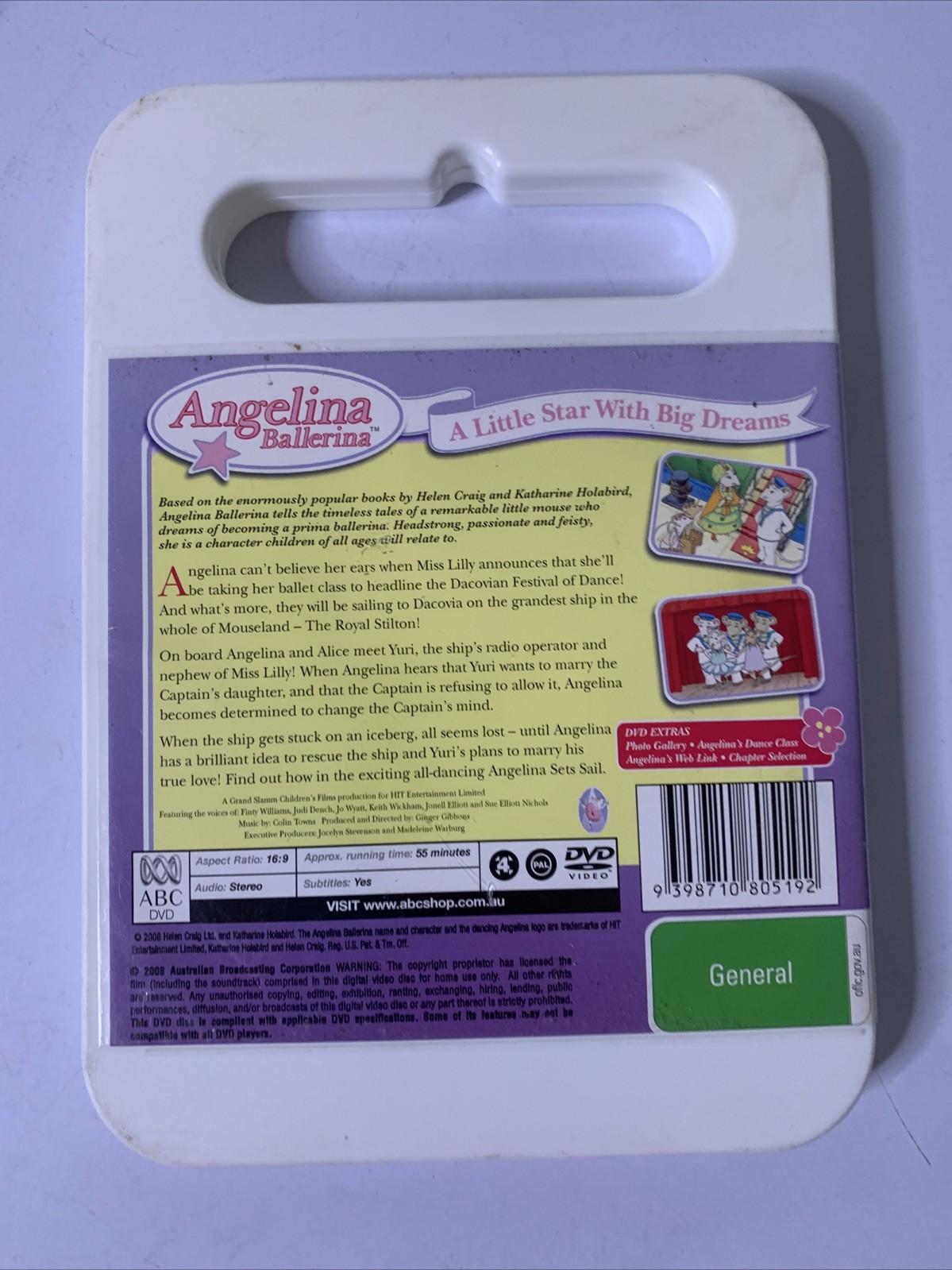 Angelina Ballerina: Sets Sail (DVD, 2001) ABC Kids Animation Region 4