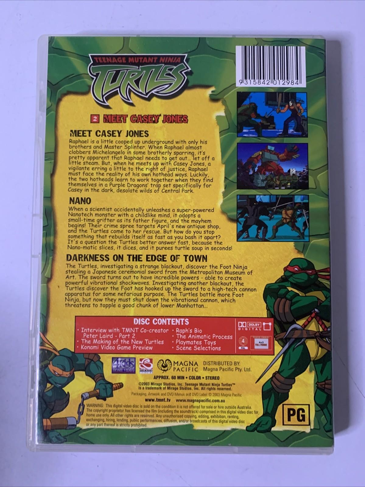 Teenage Mutant Ninja Turtles : Meet Casey Jones (DVD, 2003) Animation Region 4