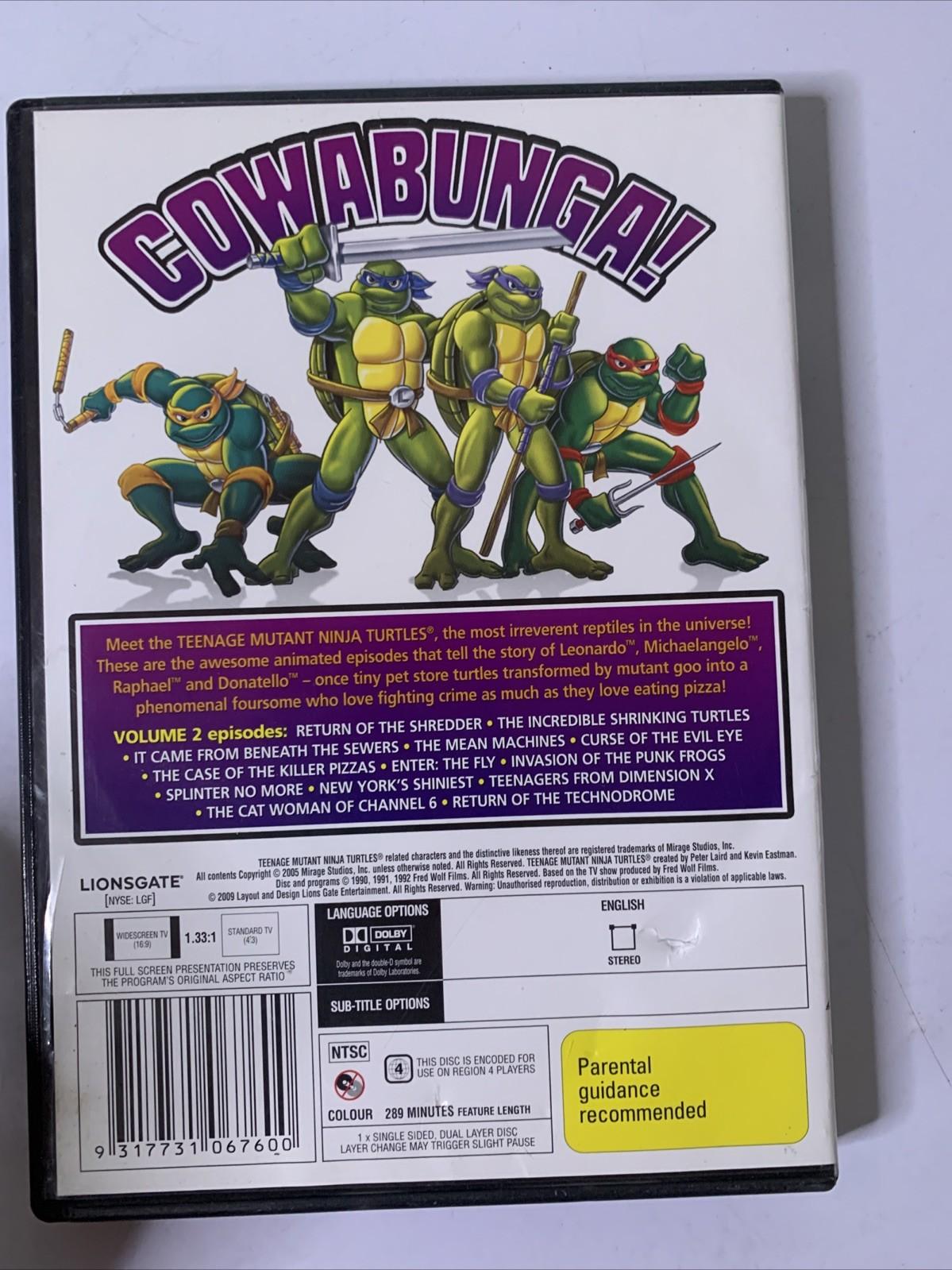 Teenage Mutant Ninja Turtles : Volume 2 (DVD, 1987) Animation Region 4