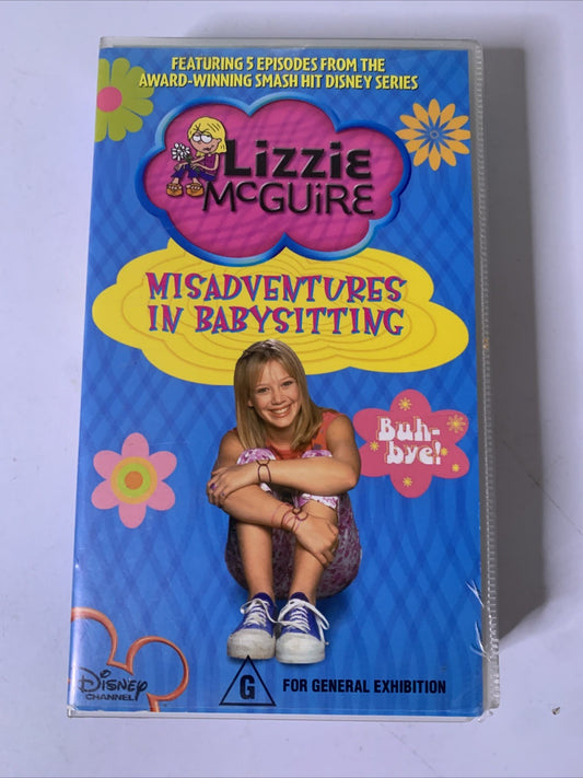 Lizzie McGuire Misadventures In Babysitting (VHS, 2003) PAL Hilary Duff