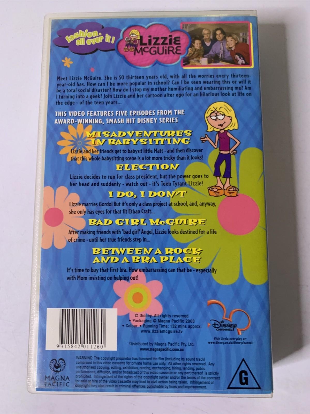 Lizzie McGuire Misadventures In Babysitting (VHS, 2003) PAL Hilary Duff