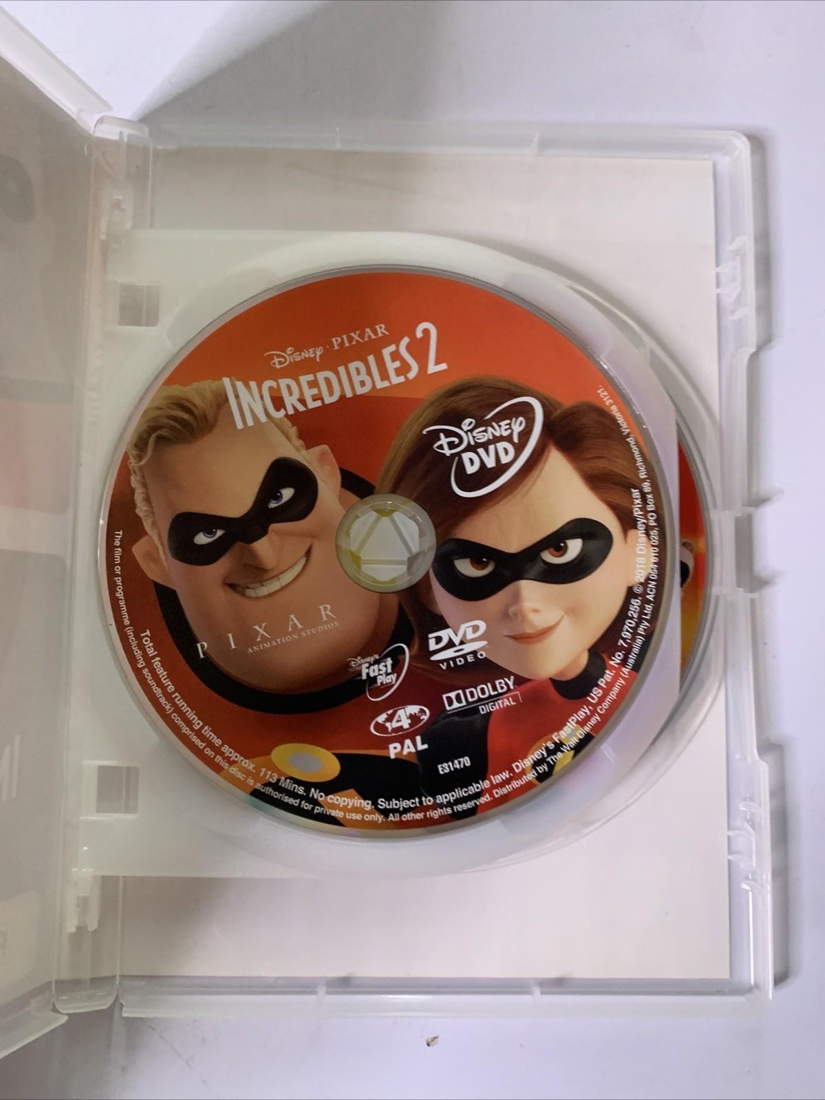 The Incredibles 1 & 2 (DVD, 2-Disc) Disney Animation Region 4
