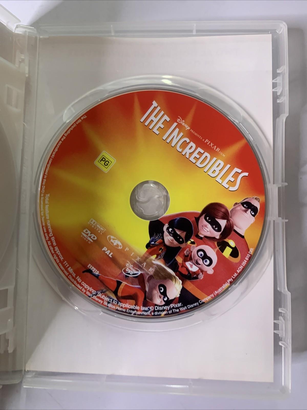 The Incredibles 1 & 2 (DVD, 2-Disc) Disney Animation Region 4