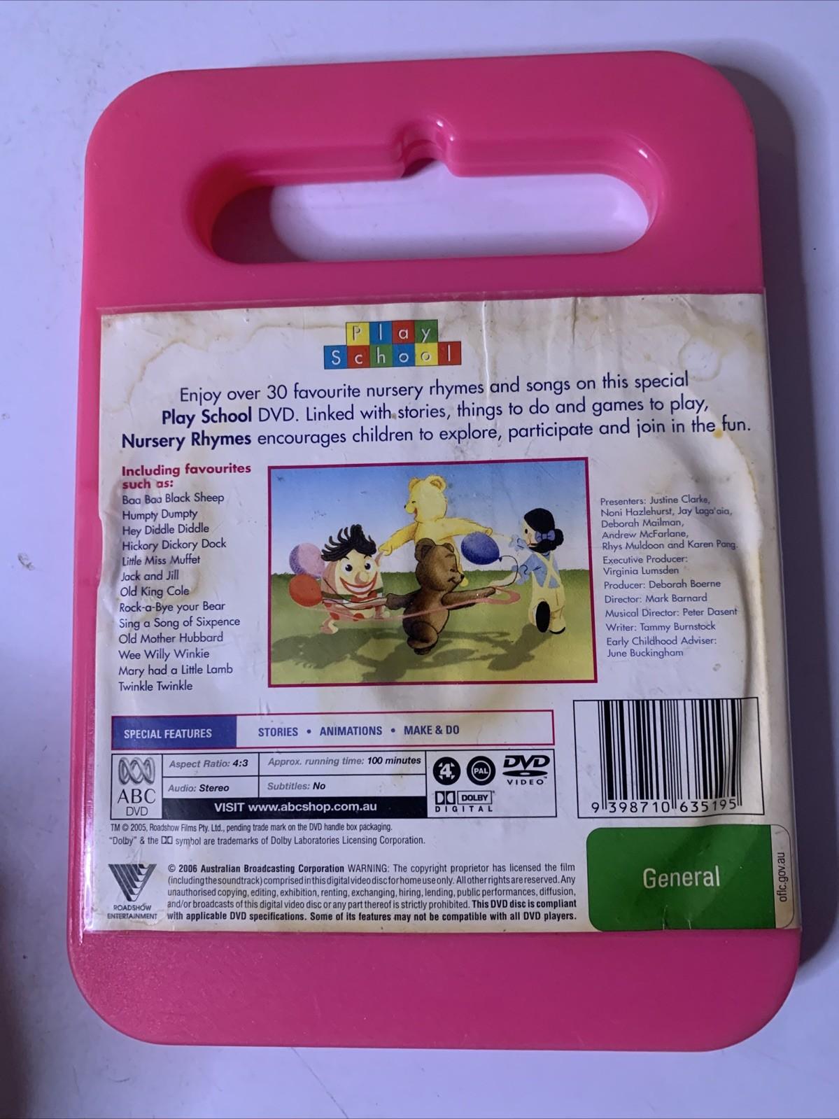 Play School Nursery Rhymes (DVD, 2005) Region 4