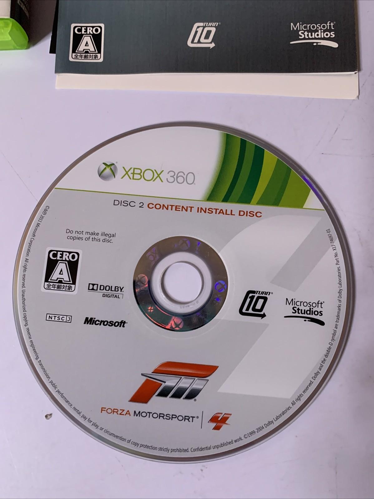 Forza Motorsport 4 Microsoft XBOX 360 NTSC-J JAPAN Car Racing Game Complete