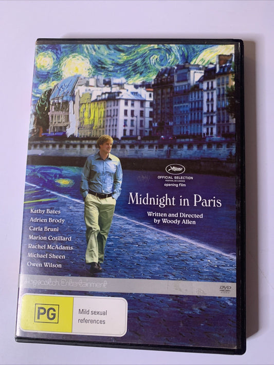 Midnight In Paris (DVD, 2011) Owen Wilson, Rachel McAdams Region 4