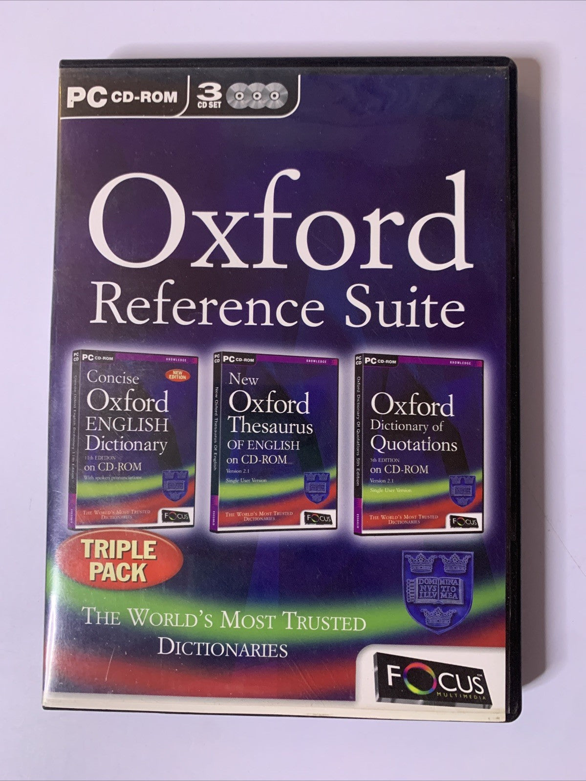 Oxford Reference Suite: Dictionary, Thesauras & Quotations PC CD-ROM